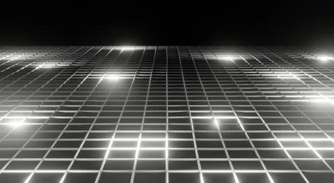 3D illustration background, perspective, perspective of a square cube or hone 스톡 일러스트