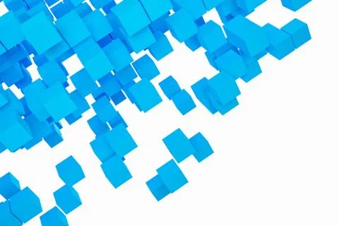 3D illustration background, texture of a large number of doves geometric shap イラスト素材