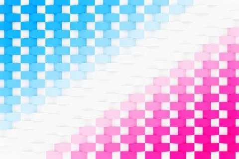 3D illustration background, texture of a large number of doves geometric shap Stock Illustration