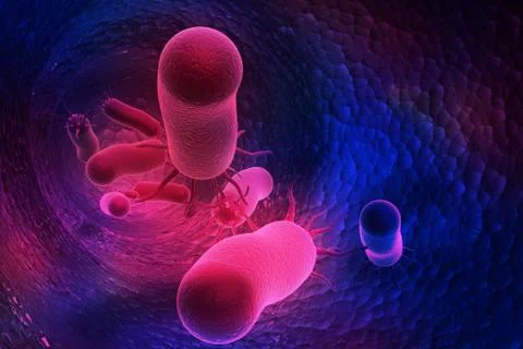 3d illustration of Bacteria Stock Illustration