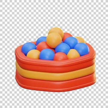 3d illustration Ball Pit Stock Illustration