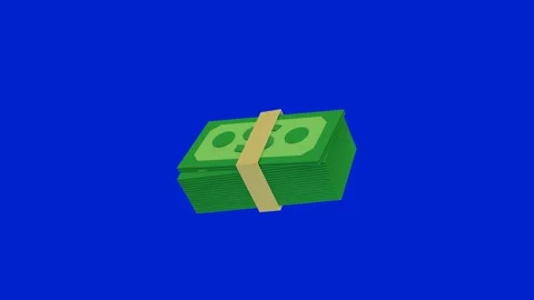 3D illustration of banknotes  Stock Footage 255668710