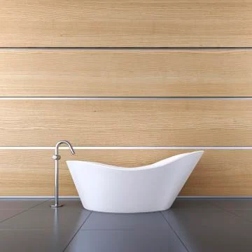 3D-Illustration of Bathtub Stock Illustration