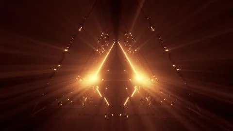 3d illustration beautiful magic triangle paradise door artwork design background Stock-Illustration