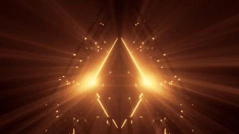 3d illustration beautiful magic triangle paradise door artwork design background Stock-Illustration