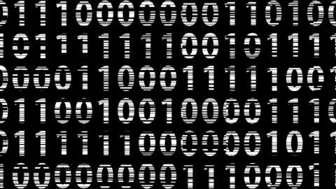 3d illustration of binary background, binary code computer generated design Stock Illustration