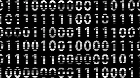 3d illustration of binary background, binary code computer generated desig... Foto stock