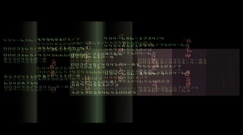 3d illustration - Binary Computer Code Background Stock Illustration