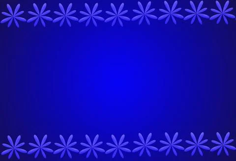 3D illustration blue abstract background with snowflakes Stockillustratie