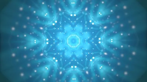 3d illustration of blue background with circle tunnel. Stockillustratie