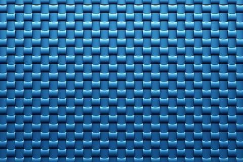 3d illustration blue  geometric pattern . Set of squares on monocrome backgro Stock Illustration