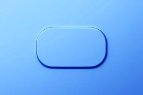 3D illustration blue rectangle frame  for text on a blue  background. Cover i Stock Illustration