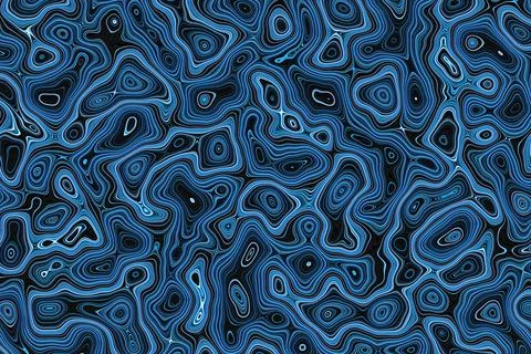 3D illustration   blue  water pattern, texture. Abstract chaotic pop art  wat イラスト素材