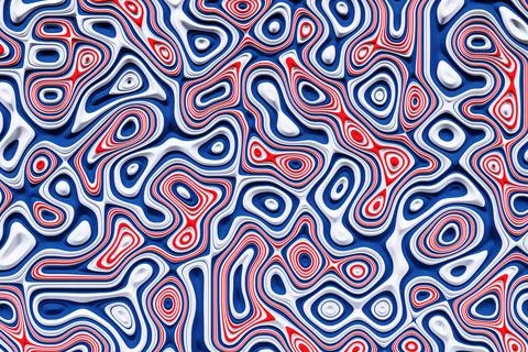 3D illustration   blue  water pattern, texture. Abstract chaotic pop art  wat Stock Illustration