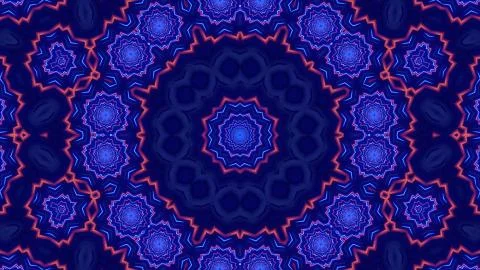 3D Illustration Blue Zigzag Circle Background wallpaper Stock Illustration