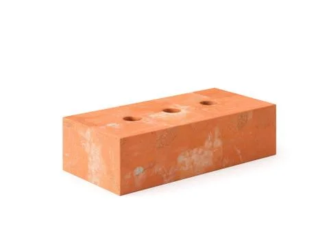 3d illustration brick on white background Stock Illustration