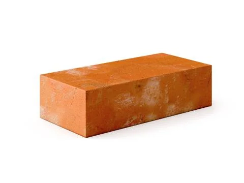 3d illustration brick on white background Stock Illustration