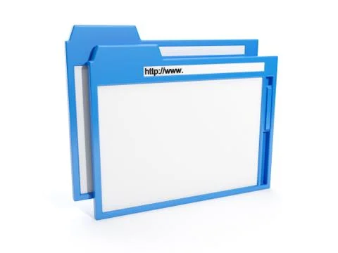 3d illustration: browser window Stock Illustration