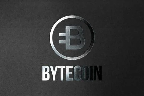 3D illustration Byte coin cryptocurrency and modern banking concept. Stock Illustration