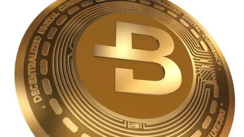3d Illustration Bytecoin Bcn Cryptocurrency Coin Symbol Stock Illustration