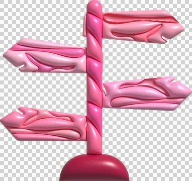 3D illustration camp wooden pointer for camping and outdoor travel expedition Illustrazione stock
