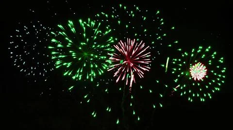 3D illustration - cartoon effect of firework Stock Illustration