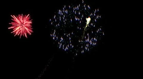 3d illustration of cartoon effect of firework Stock Illustration