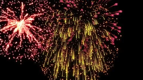 3d illustration of cartoon effect of firework Stock Illustration