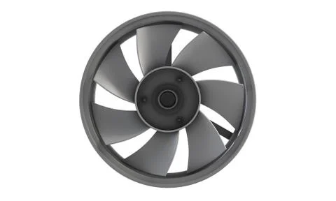 3D illustration of Ceiling and wall mount exhaust fan isolated on white. Stock Illustration