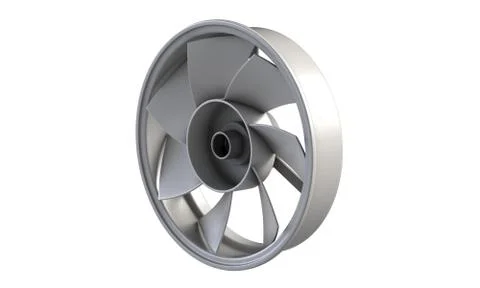 3D illustration of Ceiling and wall mount exhaust fan isolated on white. Stock Illustration