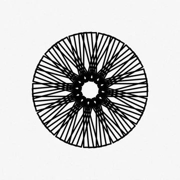 3D illustration circle pattern mandala flower floral 스톡 일러스트