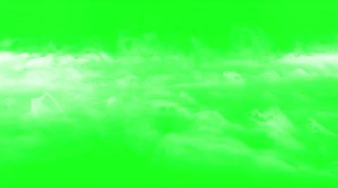 3d illustration - Clouds On The Green Screen Background Stock Illustration