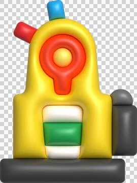 3d illustration Coffee maker machine for making coffee cappuccino and espress Stock Illustration