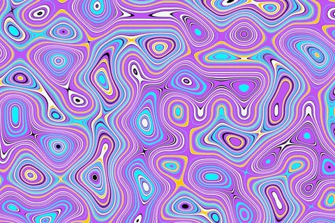 3D illustration   colordul water pattern, texture. Abstract chaotic pop art   Illustrazione stock
