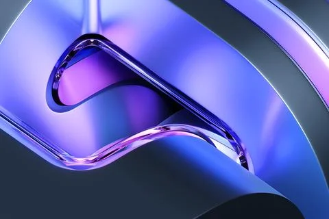 3D illustration of a  colorful node. Fantastic  shape .Simple geometric shape Illustrazione stock