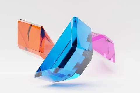 3D illustration of a  colorful node on white background. Fantastic  shapes .S Illustrazione stock