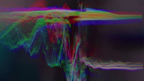 3d Illustration of a Colorful Waveform in an Editing Program Stock Footage 270313640