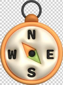 3D illustration. Compass tool. Navigation device. Compass object for naviga.. 스톡 일러스트