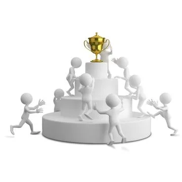 3D Illustration Competition Stock Illustration