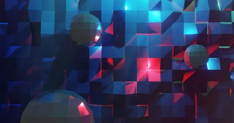 3d illustration of the concept of cloud technologies イラスト素材