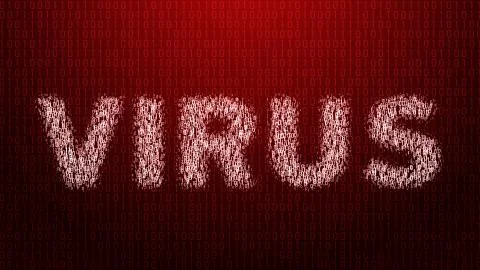 3d illustration with concept of computer virus Stock Illustration