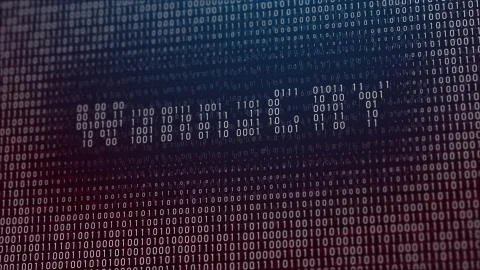 3d illustration with concept of computer virus Wannacry Illustrazione stock