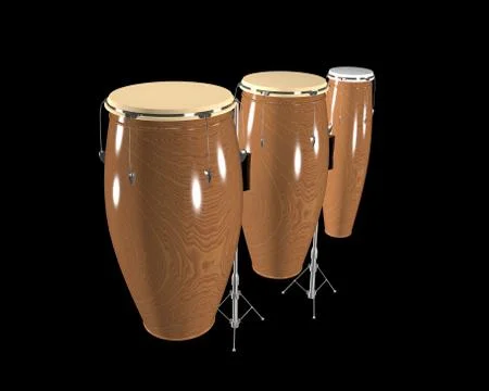 3D ILLUSTRATION OF CONGA DRUM Stock Illustration