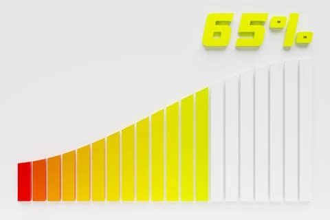 3d illustration   control panel icon. High risk concept on measuring instrume Stock Illustration