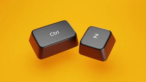 3d illustration of control z keyboard Stock Footage 219859103