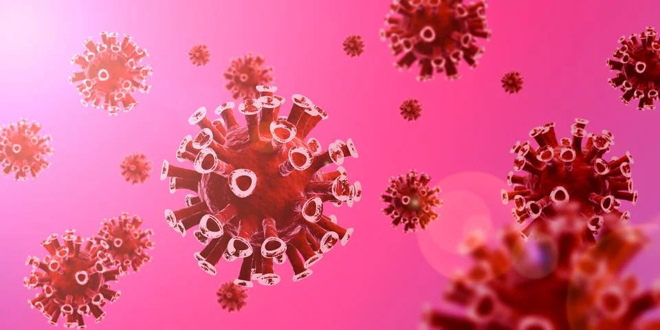 3D illustration. Coronavirus 2019-ncov. Stock Illustration