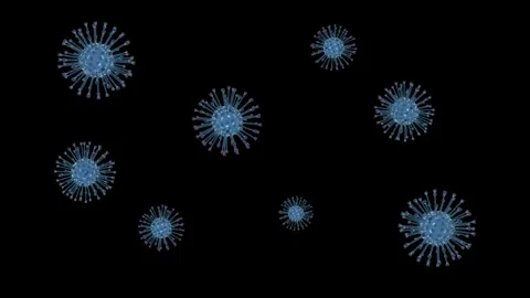 3D illustration of coronavirus, Microscope virus close up, 3d rendering Stock Footage 246565597