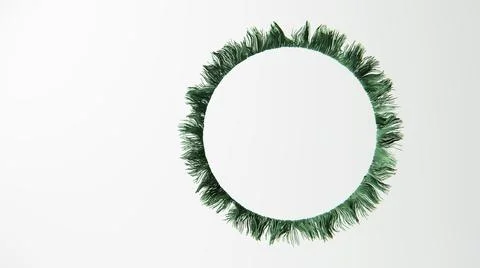 3D illustration of countless frames forming an abstract structure Illustrazione stock
