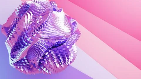 3D illustration of countless pyramids forming a complex geometrical shape 스톡 일러스트