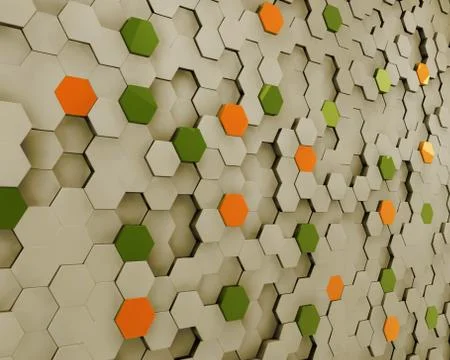 3d Illustration of cube as backround Stock Illustration